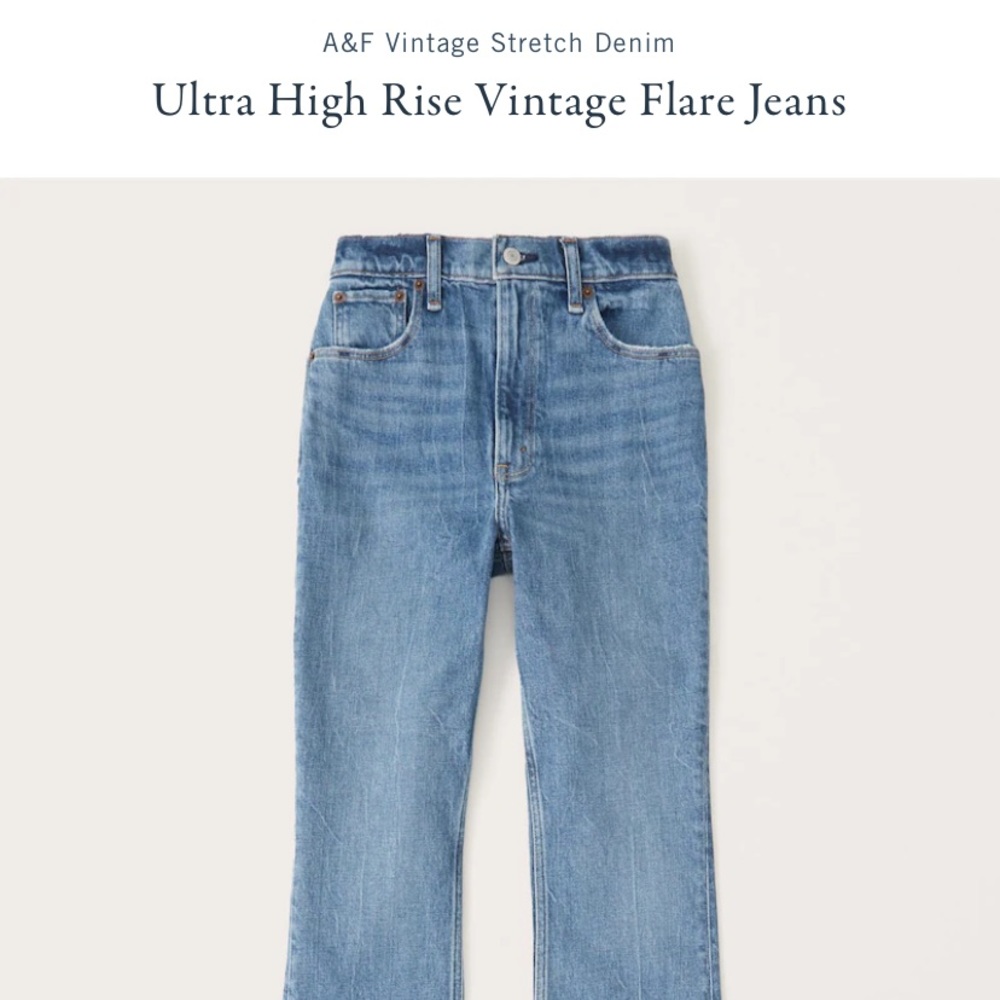 Abercrombie high rise flare jeans